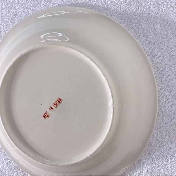 Vintage Strawberry Pie Ceramic Pie Dish Pie Plate With Recipe - Picture 11 of 11